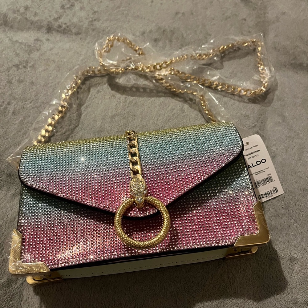 Aldo sparkly colorful bag